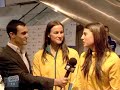 Stephanie Rice & Sophie Edington at Telstra T[life] Sydney