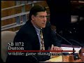 Sen. Dutton Presents Duck Stamp Bill - SB 1172