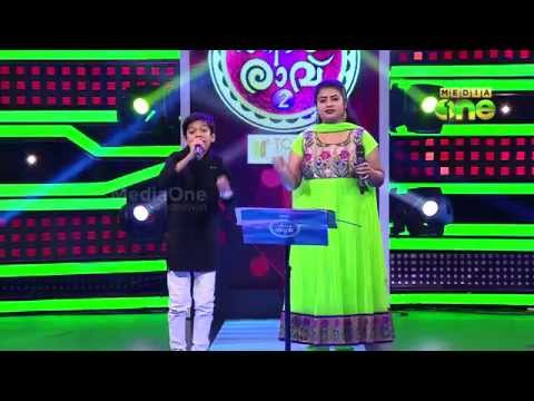 Pathinalam Ravu Season2 (Epi73 Part2) Adil singing with Liji in 5th stage, Duet song round