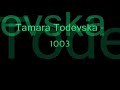 Tamara Todevska - 1003