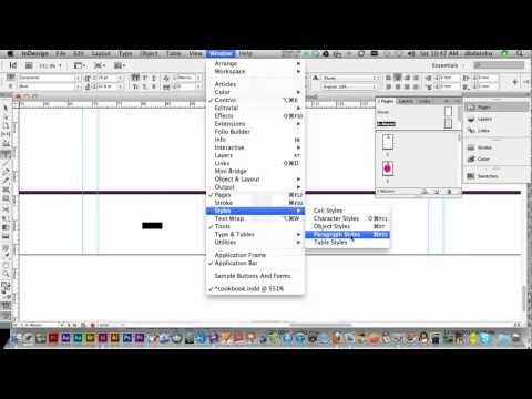 how to define sections in indesign