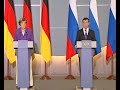 Beginning of Meeting with Federal Chancellor of Germany Angela Merkel.Part 3 August 14, 2009 Sochi Совместная пресс-конференция с Федеральным канцлером Германии Ангелой Меркель по итогам российско-германских переговоров. 14 августа 2009 года Сочи Recently, I said that our national economy is imperfect and that it does not have a proper structure, which is why we suffered such a great downfall. What do we need to do in order to improve our economys structure? We need to invest money in areas where we do not yet have sufficient economic activity. For example, investments into companies like Infineon Technologies AG or Qimonda AG, or the acquisition of Opel they are investments in high technology companies and high-tech industry is precisely what we are lacking and what could really help us improve the structure of our economy, thereby helping us be better protected during future crisis. That is why such strategic relations and strategic investments help to create a better foundation for future cooperation and a better economic structure. Furthermore, to some degree they serve as a kind of insurance against future economic catastrophes. This is why now is precisely the time to invest. This is the right approach. QUESTION: One month ago, just before you arrived in Munich, we learned about the murder of [human rights activist] Natalia Estemirova. Now we have learned about other murders. In Munich, you said that you respect what human rights activists do. What can you do in <b>...</b>