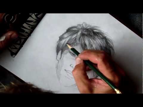 how to draw boy hair