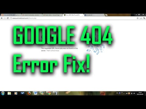 how to fix error 404