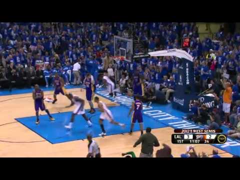 The Thunder deal a blow to the Lakers in Game 1, 119-90 The Thunder deal a blow to the Lakers in Game 1, 119-90