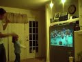 6 year old girl vs. 26 year old man on Nintendo Wii boxing 6 year old girl vs. 26 year old man on Nintendo Wii boxing