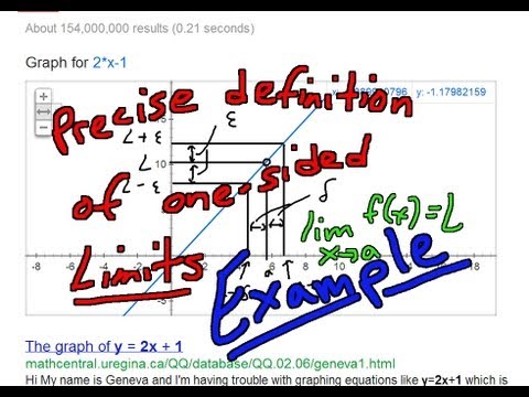 how to prove one sided limits
