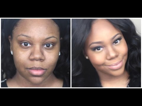 FLAWLESS Acne Foundation Routine  & Easy Highlight and Contouring