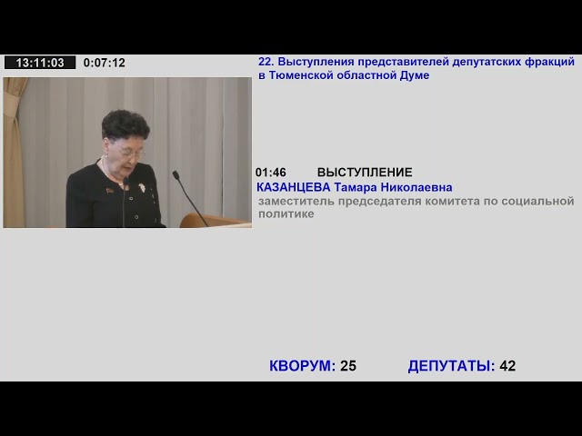 Тамара Казанцева: по процентам за Харитонова Тюменская область заняла седьмое место в стране