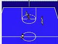 a gameplay video of the nes title hoops. bomber and zap take on legs and wiz in a 2-on-2 10-point game that can be described in one word: mismatch.
