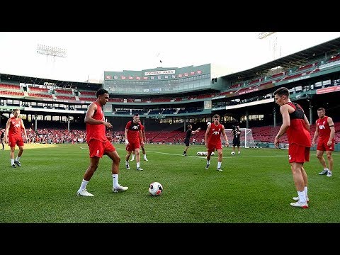 Video: Liverpool FC train at Fenway Park ahead of Sevilla friendly