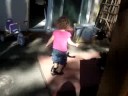 Ariella walks in Mummy\