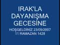 IRAK TÜRKMENLERİ (Program acılış konuşması)