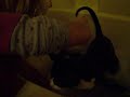 Girl tortures cat...waterboarding