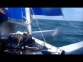 Surfside Beach Catamaran Sailing at it's Finest.. Michelle, Todd, Ernest, Trey, Kurt, and Garret fight it out Beach Side... Nacra 5.2, Nacra 5.8, and Hobie 16's