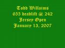 655lbs. dead @242 bodyweight january 13th,2007 carteret high school