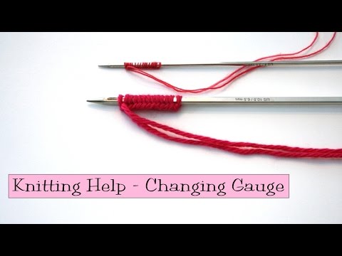 how to use a knitting needle gauge