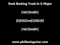 Rock Backing Track In G Major