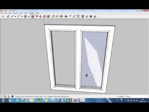 Как в sketchup сделать окно Как в sketchup сделать окно