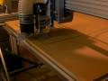 MDF First Cuts...dust collection and timing belt...Joe's Hybrid CNC Router