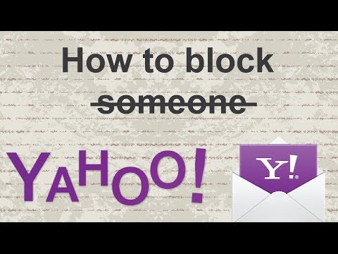 how to block someone on yahoo mail