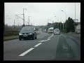 French Police Car And The Caravan.