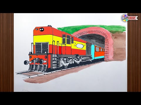 video-linktoworks-How to draw Train step by step easy | Train Drawing |...