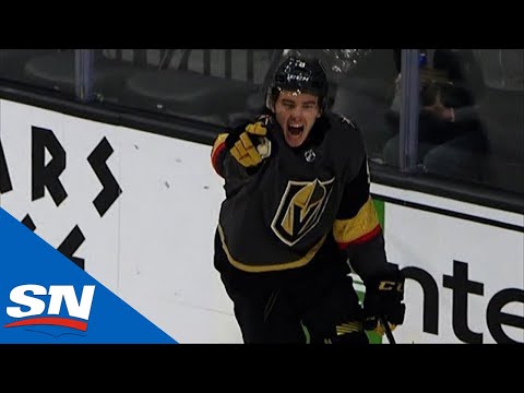 First Ever Golden Knights Draft Pick Cody Glass Scores In NHL Debut