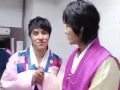070921 - Hyesung and Dongwan Chuseok Special backstage