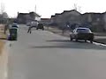 Roller Blades And Electric Scooter Fall