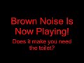 Brown Noise! - Does it make you need the toilet? Brown Noise! - Does it make you need the toilet?
