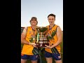 woodville-west torrens captain mark mckenzie talks to messenger's reece homfray after the eagles' win against sturt.