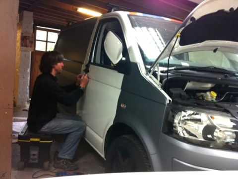 how to fit vw t5 rear spoiler
