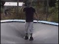 Skateboarding on the trampoline. Always Legit.