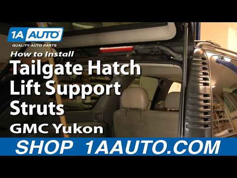 How To Install Replace Tailgate Hatch Lift Support Struts Tahoe Yukon 01-04 1AAuto.com