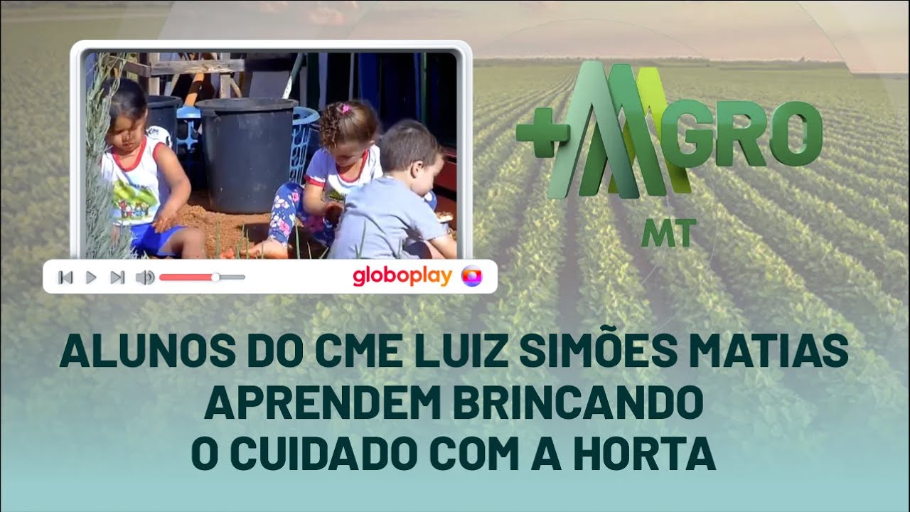 Alunos da escola CME Luiz Simões Matias aprendem brincando o cuidado com a horta - 15/07/2022