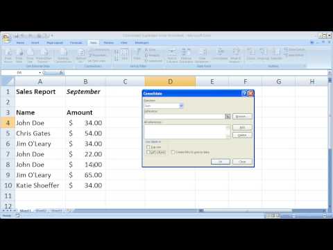 how to collect numbers in excel