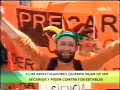 Noticia en el Teleberri de ETB sobre la manifestación 