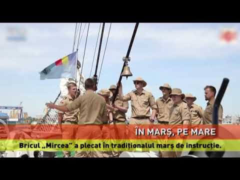 Nava-școală ”Mircea”, în marș de instrucție