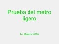 esperanza aguirre prueba el citadis del metro ligero ml1