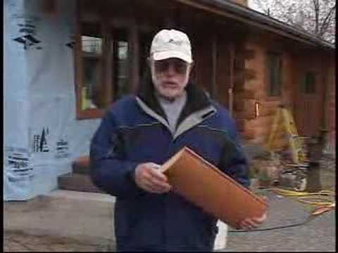 how to fasten log siding