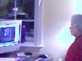 Grandmom watches a video where something pops out-and cries!