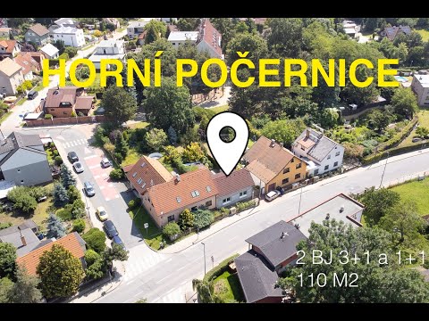 Video Prodej rodinného domu s dvěmi BJ 3+kk a 1+1 ve vyhledávané lokalitě  Horní Počernice, s krásnou zahr
