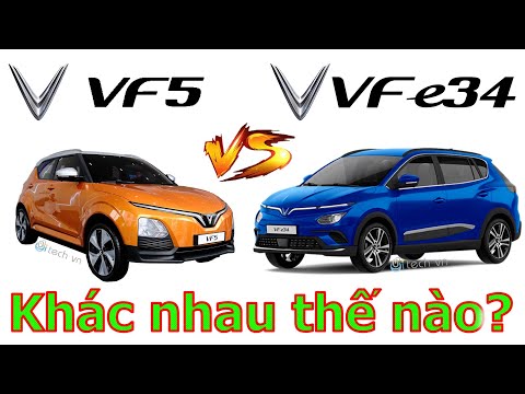 So sánh xe điện Vinfast Vf5 và Vfe34 về thông số kỹ thuật #vf5 #vinfastvf5 #sosanhvinfastvf5vavfe34