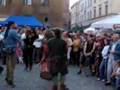 The music performance at Po Farze place in Lublin