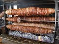 İzmir Çamdibindeki asım ustayı herkese tavsiye ederim. Telefon 0 232 4620075 A delicious fast food made from sheep's intestine. (Salt, pepper and cummin should not be forgotten).