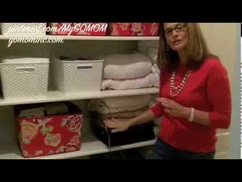 how to organize linen closet