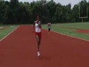 wxii's margaret johnson gets a lesson on the track to win a gold medal.