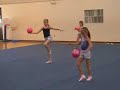 rhythmic gymnastics training