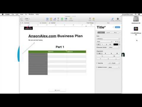 Apple Pages 5 Tutorial for Mac OS X - Quick Start